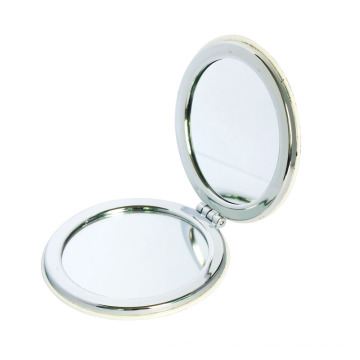 Maquillaje redondo de aluminio / compacto / bolsillo / espejo cosmético de encargo del metal